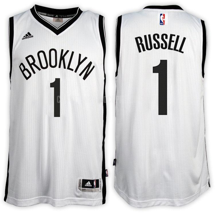 canotta brooklyn nets di d'angelo russell 1 uomo bianco home