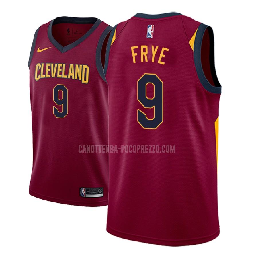 canotta cleveland cavaliers di channing frye 9 uomo rosso icon 2018-19
