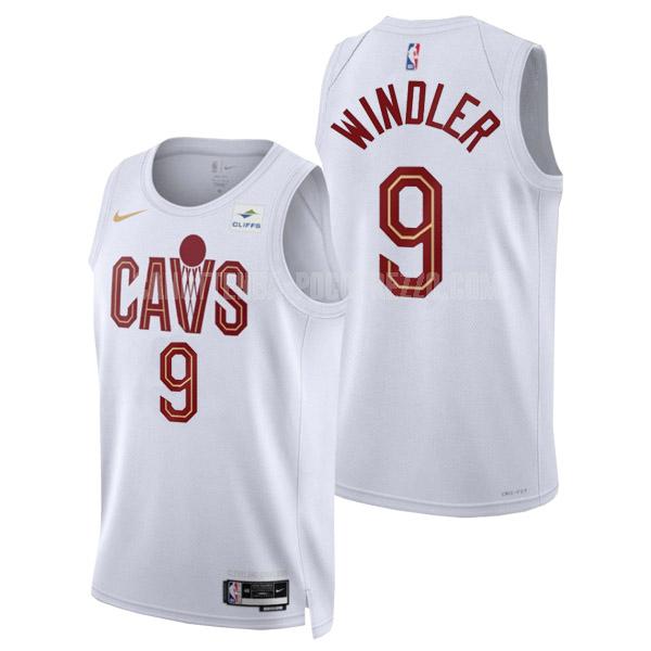 canotta cleveland cavaliers di dylan windler 9 uomo bianco association edition 2022-23