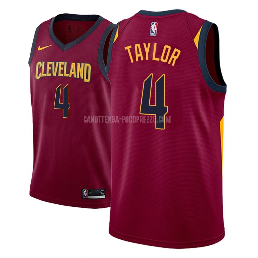 canotta cleveland cavaliers di isaiah taylor 4 uomo rosso icon