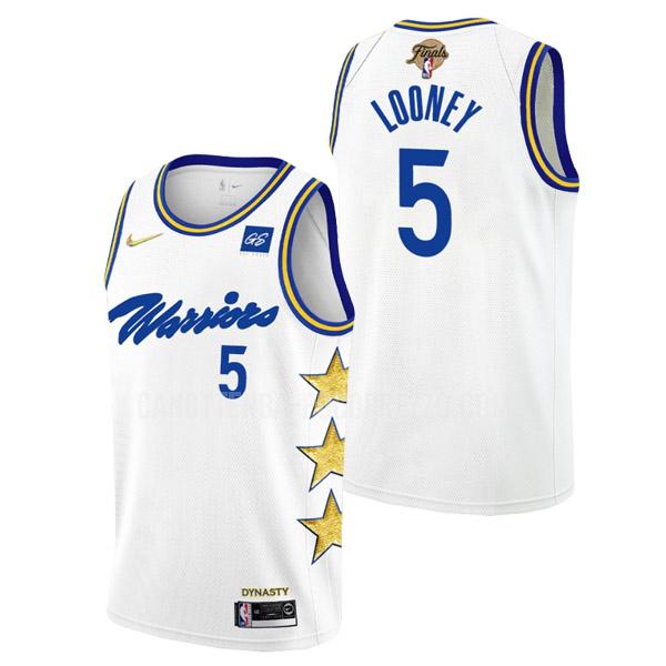 canotta golden state warriors di kevon looney 5 uomo bianco championship earned edition 2022