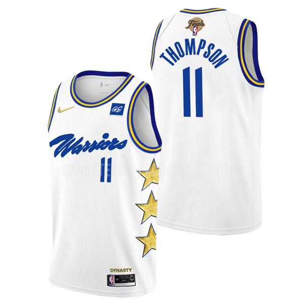 canotta golden state warriors di klay thompson 11 uomo bianco championship earned edition 2022