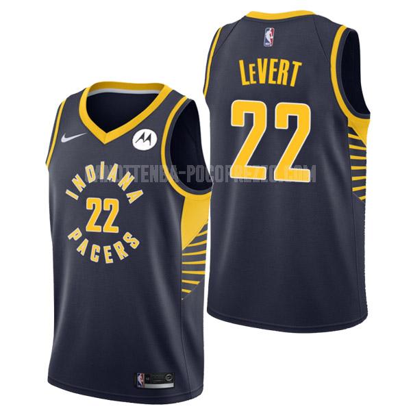canotta indiana pacers di caris levert 22 uomo blu navy icon edition