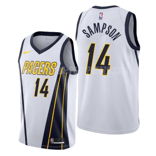 canotta indiana pacers di jakarr sampson 14 uomo bianco earned edition
