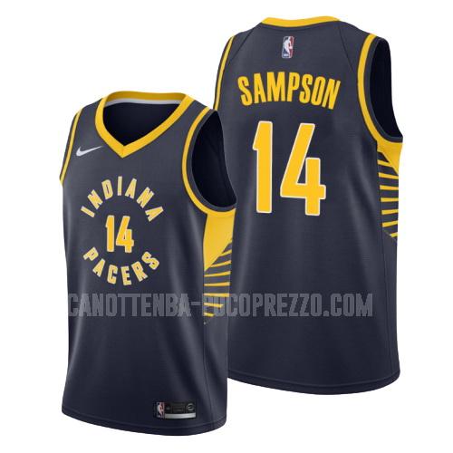 canotta indiana pacers di jakarr sampson 14 uomo blu navy icon