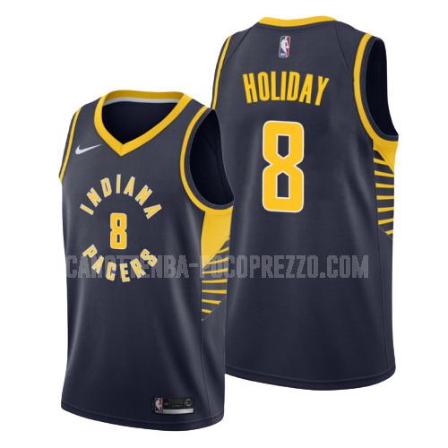 canotta indiana pacers di justin holiday 8 uomo blu navy icon