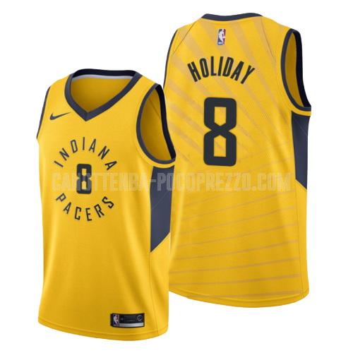 canotta indiana pacers di justin holiday 8 uomo giallo statement