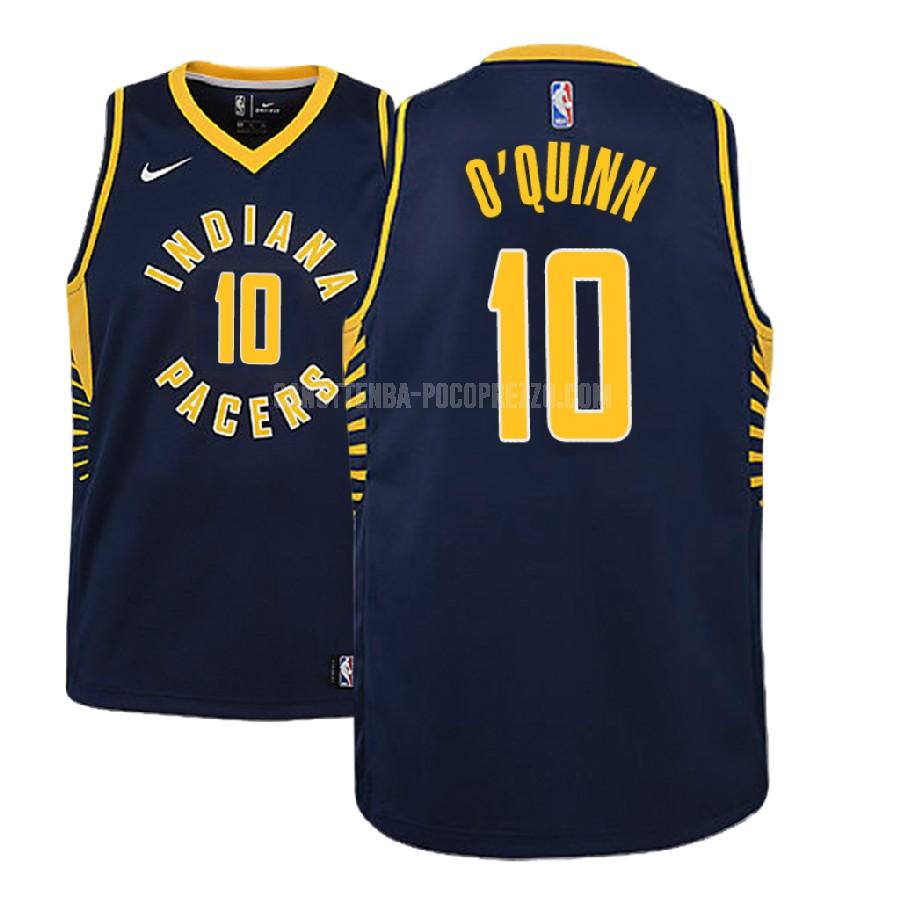 canotta indiana pacers di kyle o'quinn 10 bambini blu navy icon 2018-19