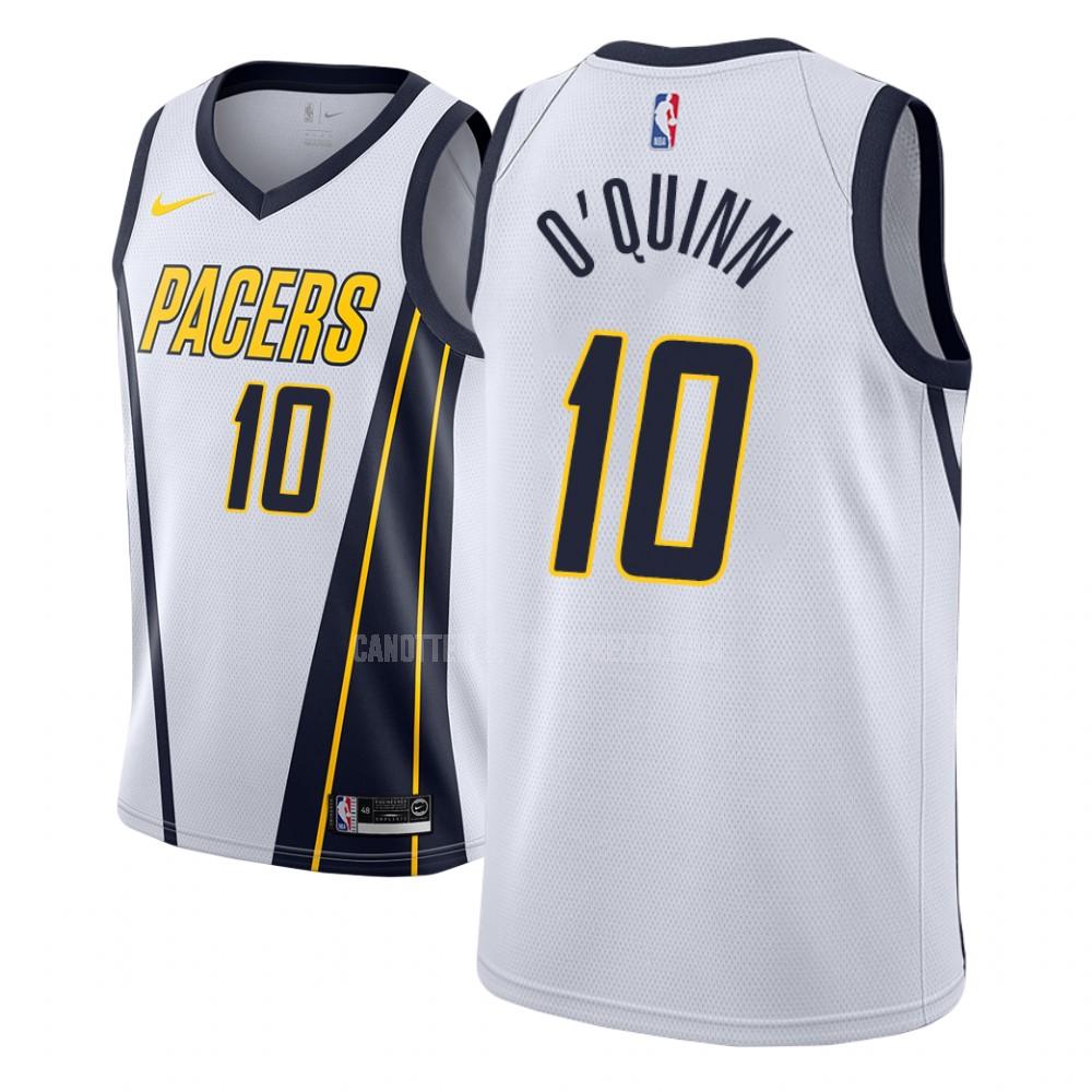 canotta indiana pacers di kyle o'quinn 10 uomo bianco earned edition