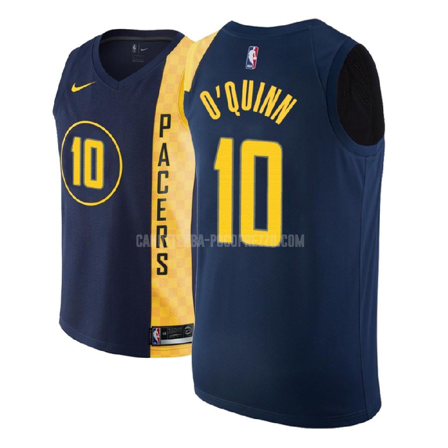 canotta indiana pacers di kyle o'quinn 10 uomo blu navy city edition 2018-19