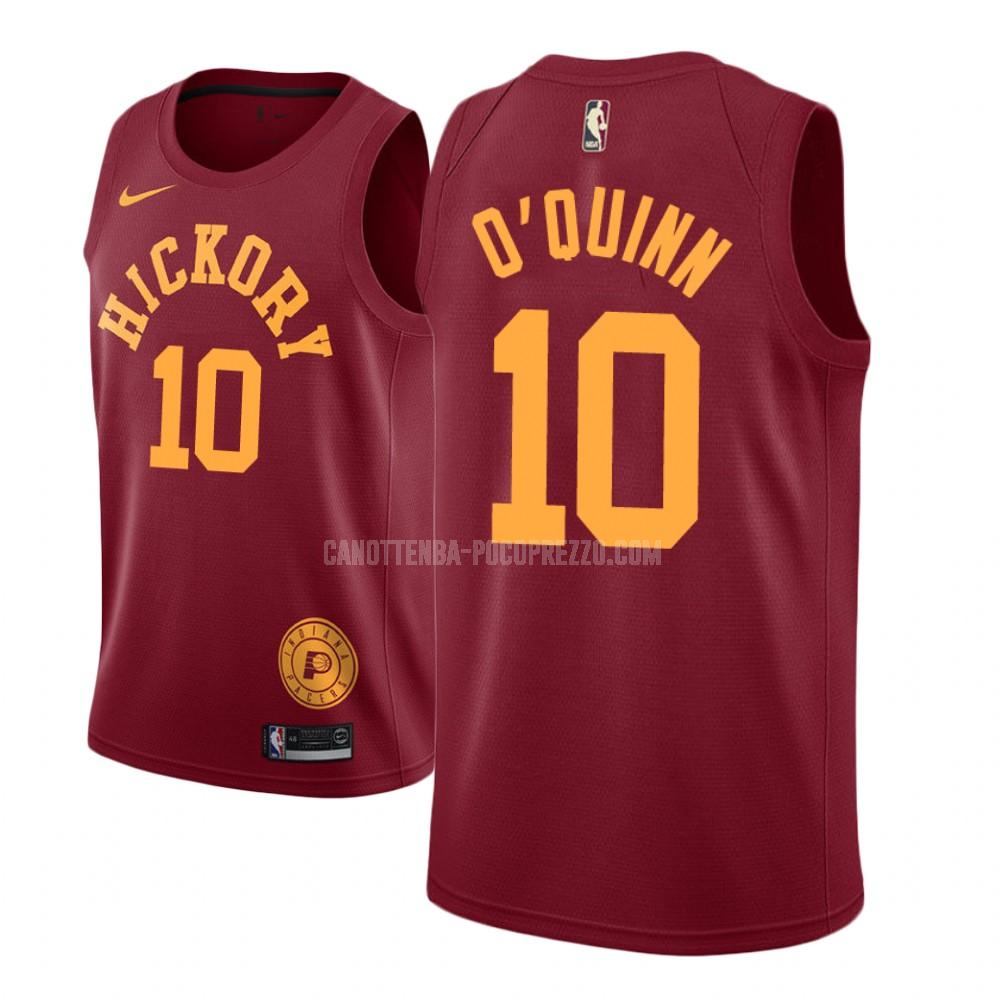 canotta indiana pacers di kyle o'quinn 10 uomo rosso hardwood classic