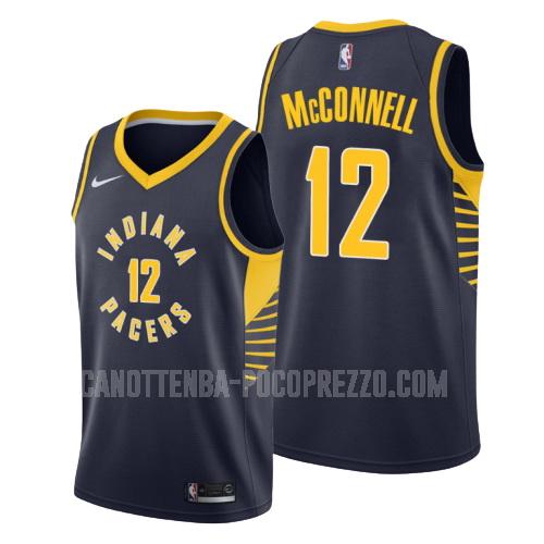 canotta indiana pacers di tj mcconnell 9 uomo blu navy icon
