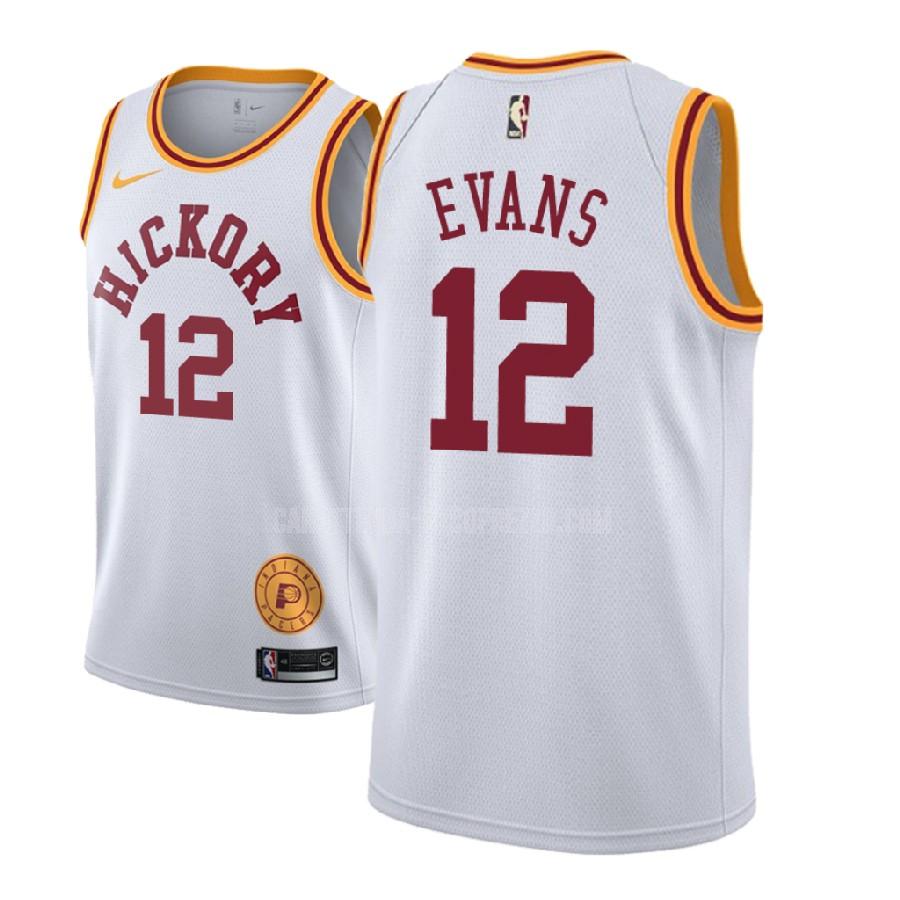 canotta indiana pacers di tyreke evans 12 uomo bianco classico edition 2018-19