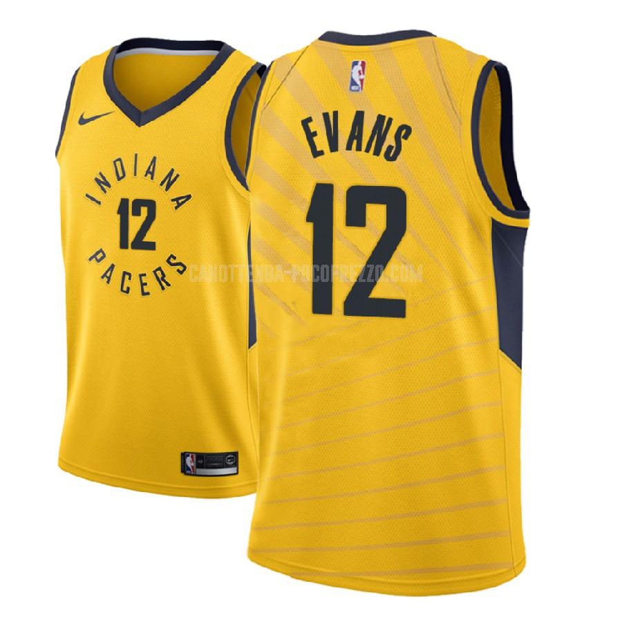 canotta indiana pacers di tyreke evans 12 uomo giallo statement 2018-19