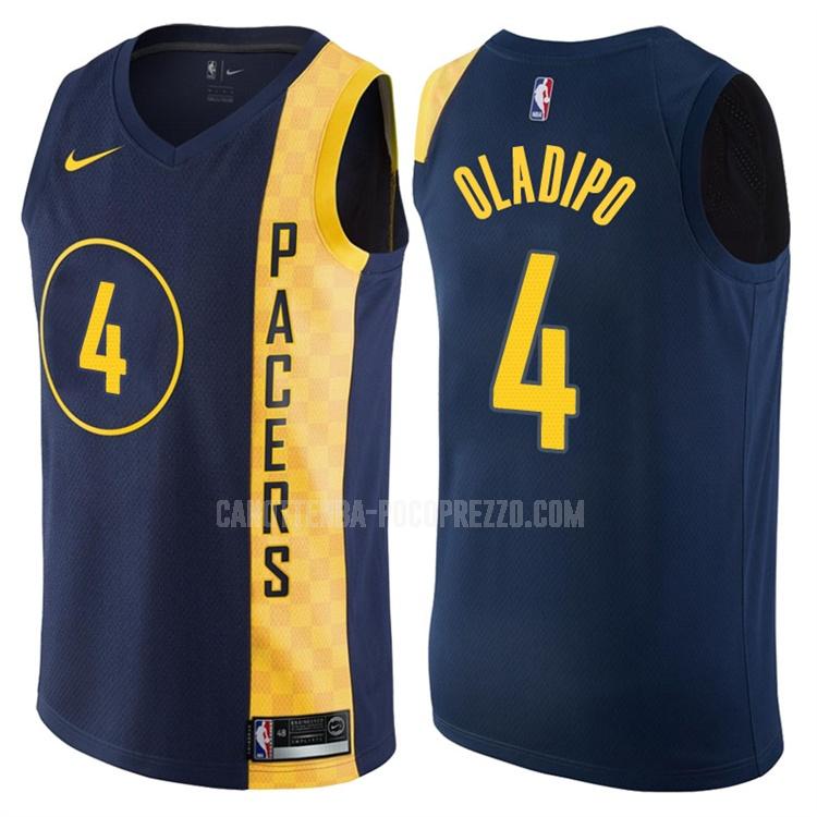 canotta indiana pacers di victor oladipo 4 uomo blu navy city edition