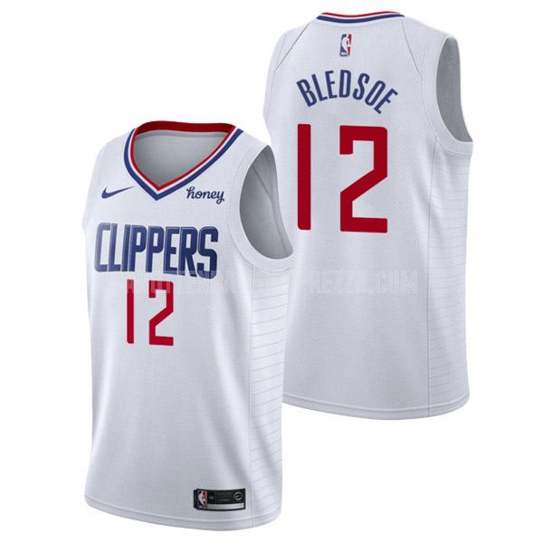 canotta los angeles clippers di eric bledsoe 12 uomo bianco association edition