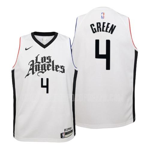 canotta los angeles clippers di jamychal green 4 bambini bianco city edition