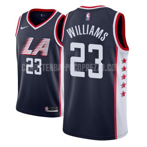 canotta los angeles clippers di lou williams 23 bambini blu navy city edition
