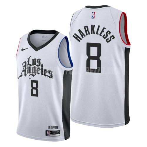 canotta los angeles clippers di maurice harkless 24 uomo bianco city edition 2019-20