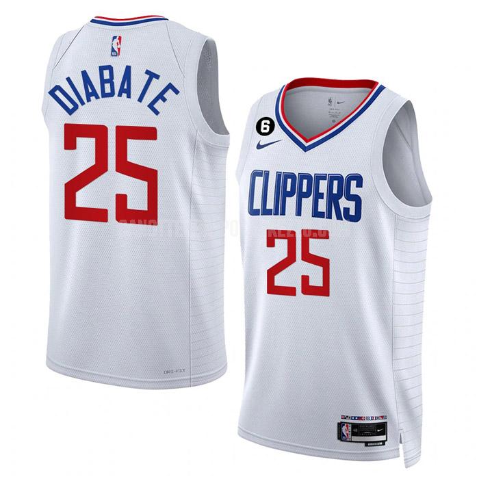 canotta los angeles clippers di moussa diabate 25 uomo bianco association edition 2022-23