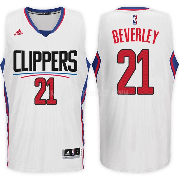 canotta los angeles clippers di patrick beverley 21 uomo bianco home