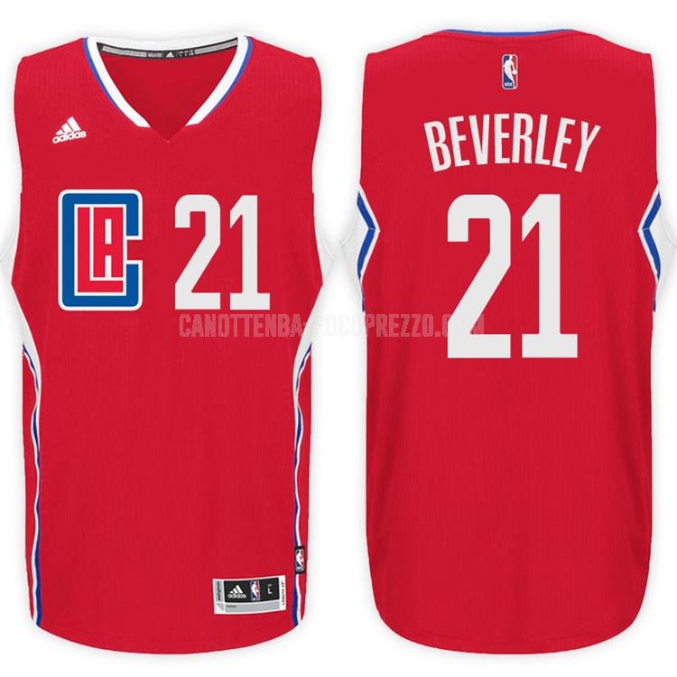 canotta los angeles clippers di patrick beverley 21 uomo rosso road