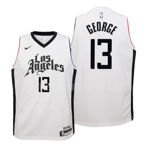canotta los angeles clippers di paul george 13 bambini bianco city edition