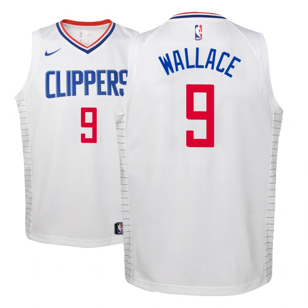 canotta los angeles clippers di tyrone wallace 9 bambini bianco association