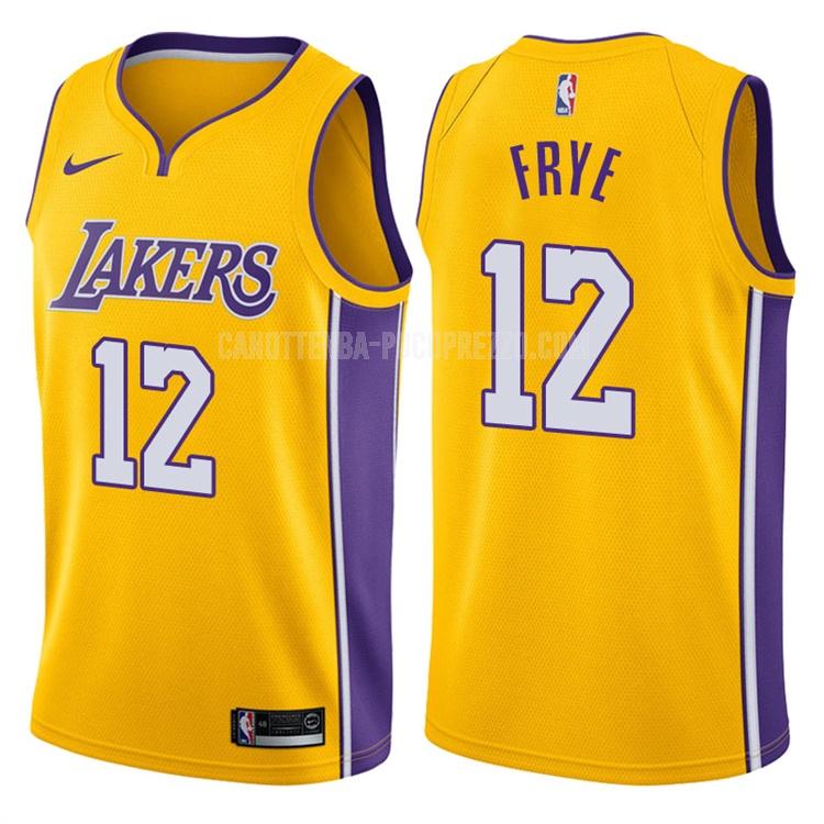 canotta los angeles lakers di channing frye 12 uomo giallo icon