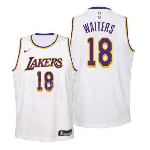 canotta los angeles lakers di dion waiters 18 bambini bianco association 2019-20