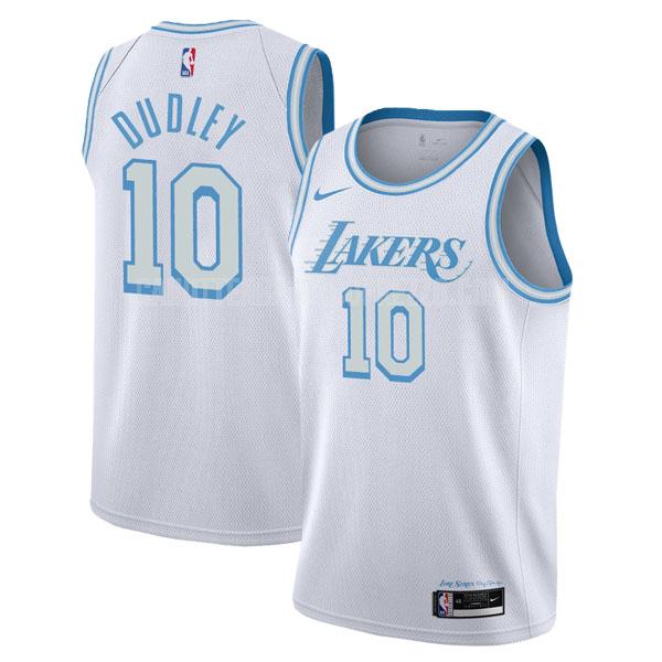 canotta los angeles lakers di jared dudley 10 uomo bianco city edition 2020-21