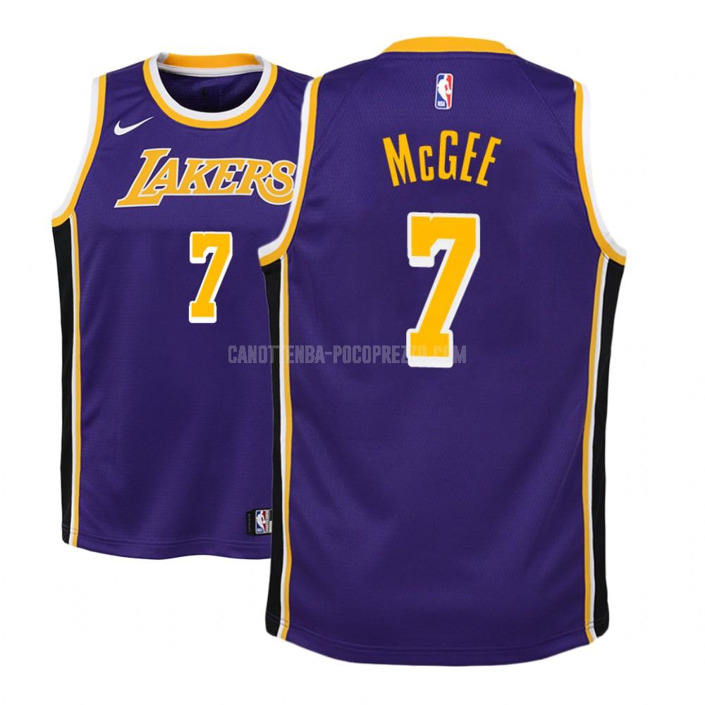 canotta los angeles lakers di javale mcgee 7 bambini viola statement