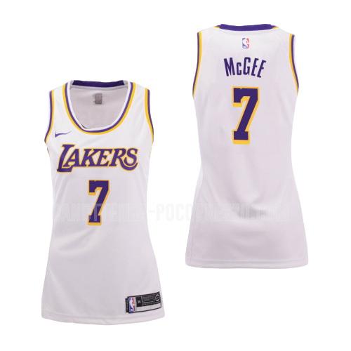 canotta los angeles lakers di javale mcgee 7 donna bianco association 2018-19
