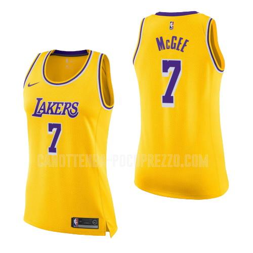 canotta los angeles lakers di javale mcgee 7 donna giallo icon 2018-19