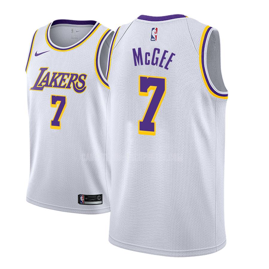 canotta los angeles lakers di javale mcgee 7 uomo bianco association