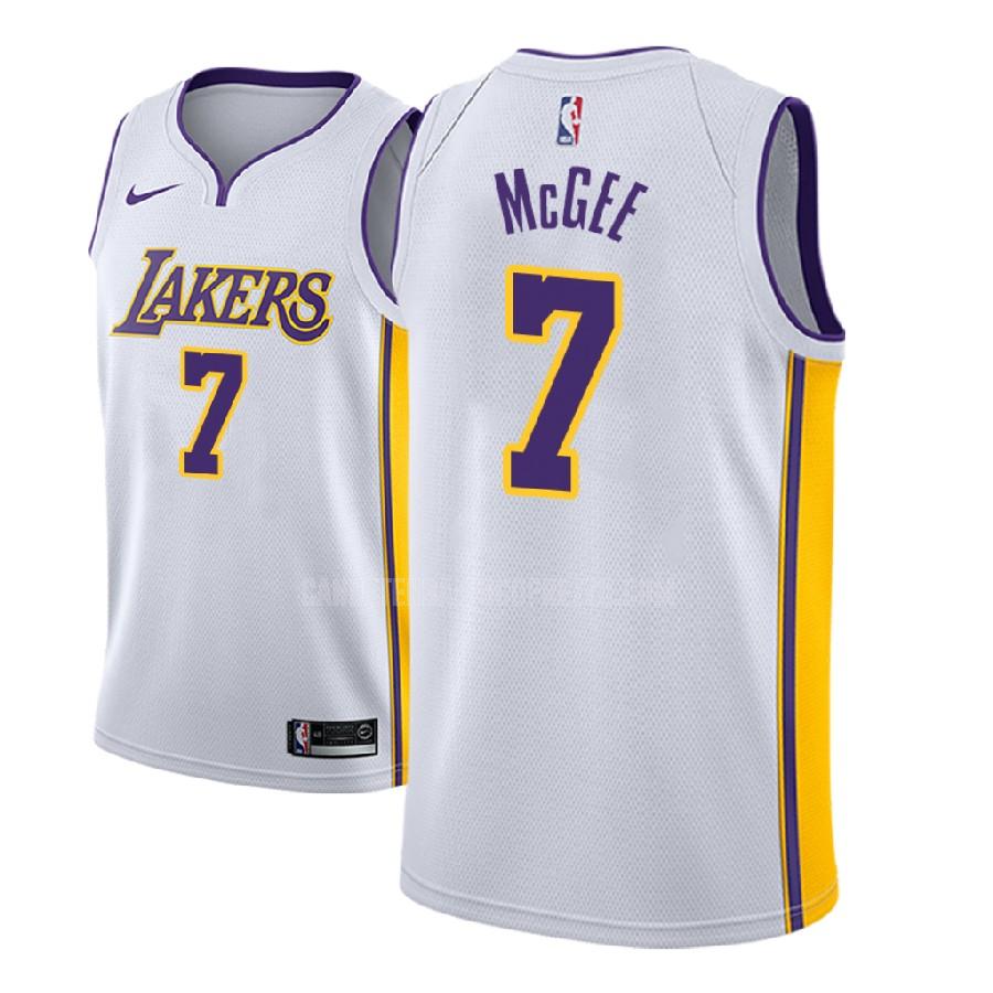 canotta los angeles lakers di javale mcgee 7 uomo bianco association 2018-19