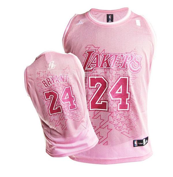 canotta los angeles lakers di kobe bryant 24 donna rosa classico