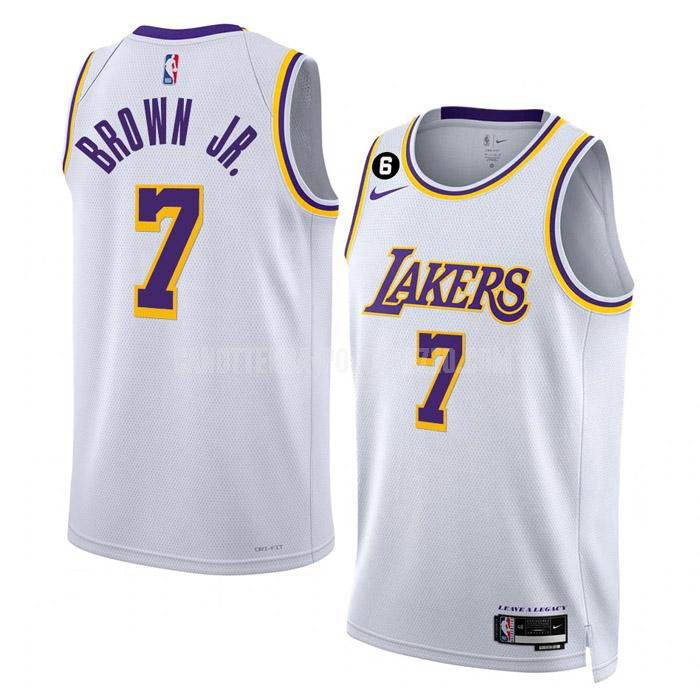 canotta los angeles lakers di troy brown jr 7 uomo bianco association edition 2022-23