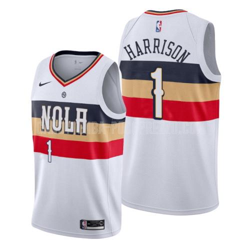 canotta new orleans pelicans di andrew harrison 1 uomo bianco earned edition