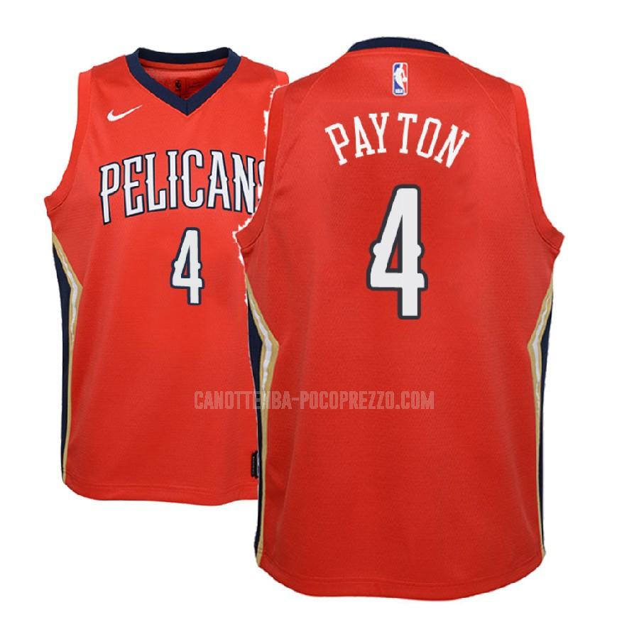 canotta new orleans pelicans di elfrid payton 4 bambini rosso statement 2018-19