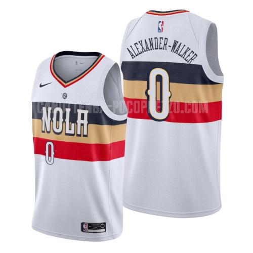 canotta new orleans pelicans di nickeil alexander-walker 0 uomo bianco earned edition