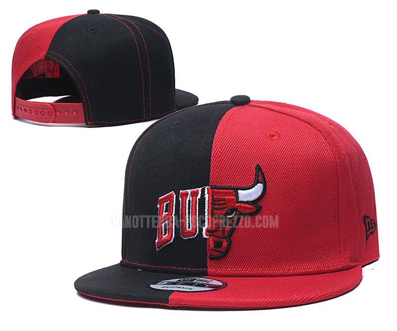 cappelli nba chicago bulls di uomo rosso-nero nei53
