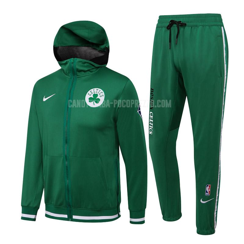 giacca con cappuccio boston celtics di uomo verde cc025 2022