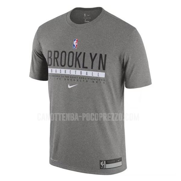 maglietta brooklyn nets di uomo grigio 417a28 2022
