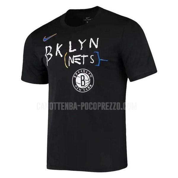 maglietta brooklyn nets di uomo nero 417a26 2021