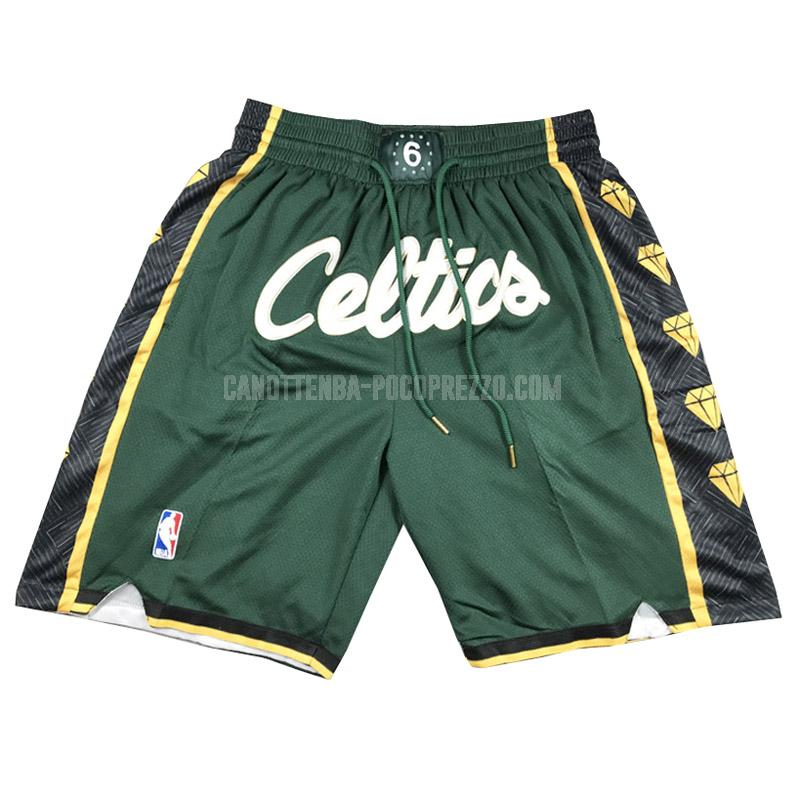 pantaloncini basket boston celtics di verde city edition 2023