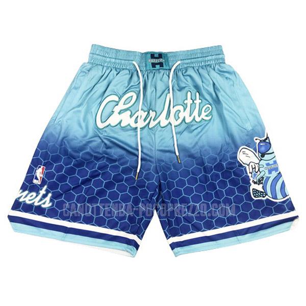 pantaloncini basket charlotte hornets di uomo blu city edition hf1