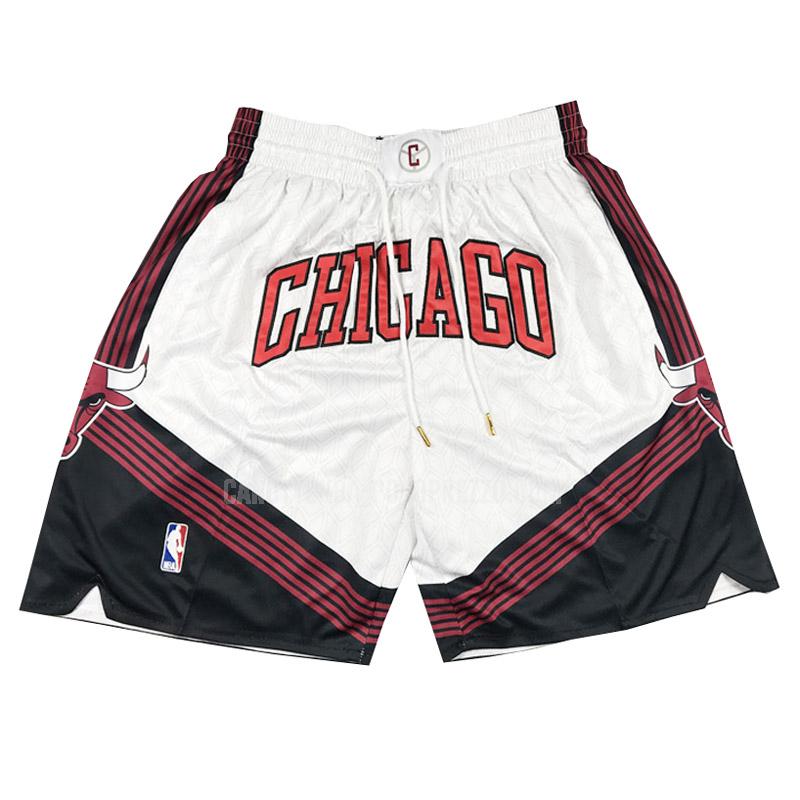 pantaloncini basket chicago bulls di bianco city edition 2023