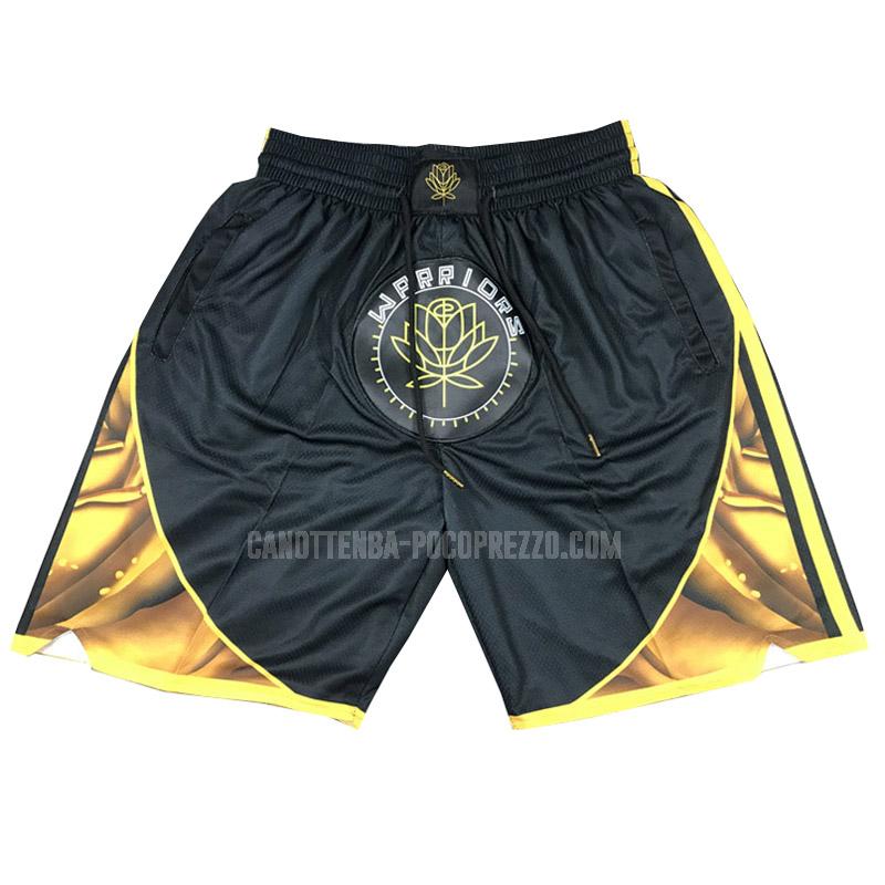 pantaloncini basket golden state warriors di nero city edition 2023