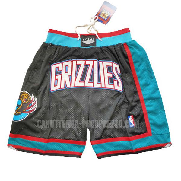 pantaloncini basket memphis grizzlies di uomo nero just don hx1 2001-2002